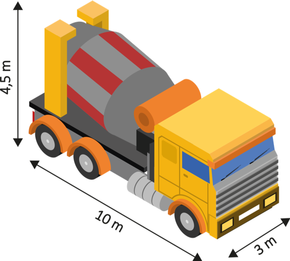 Toupie de béton : capacité, dimensions, contenance 